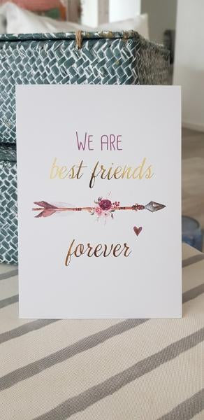 Postkarte "We are best Friends forever"