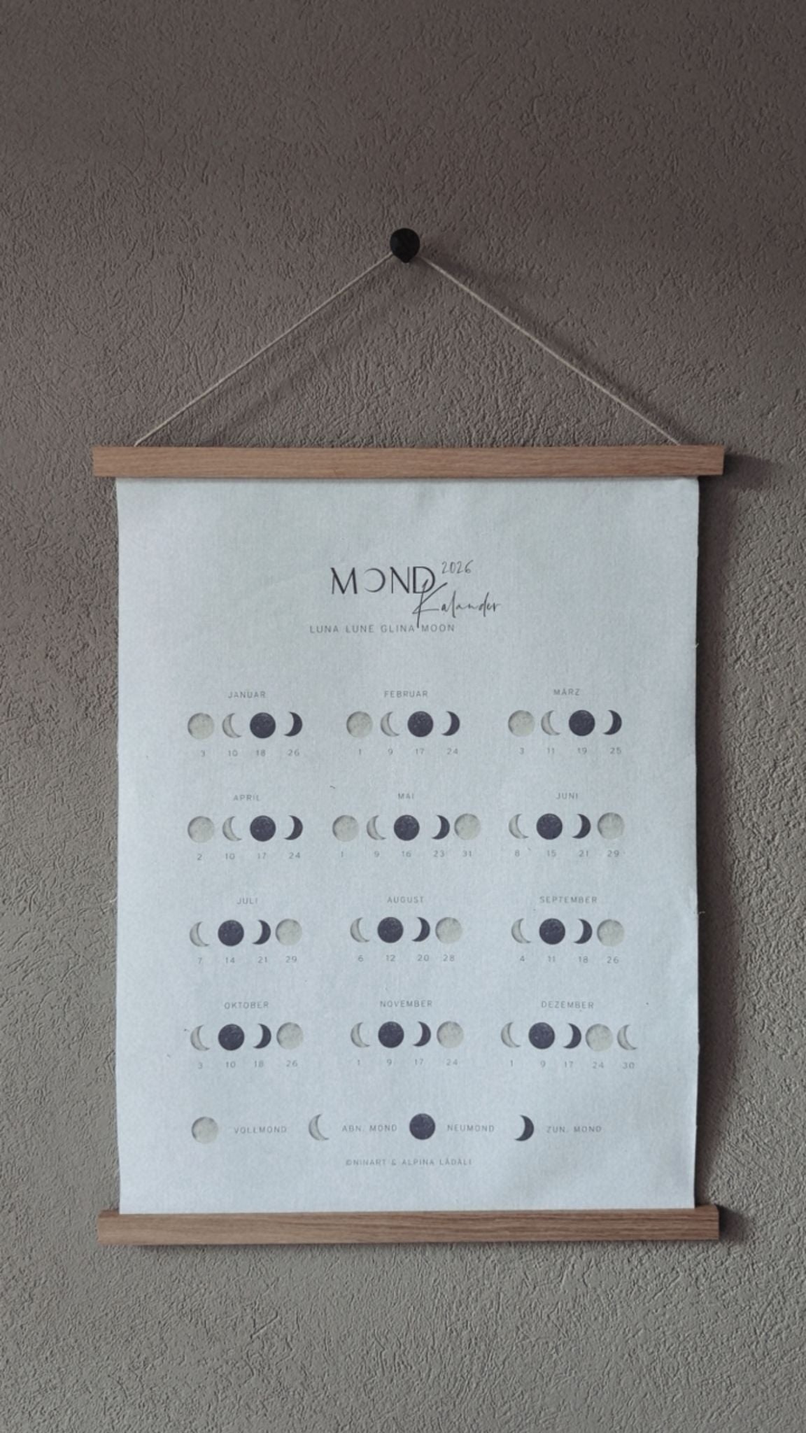 Mondkalender 2026