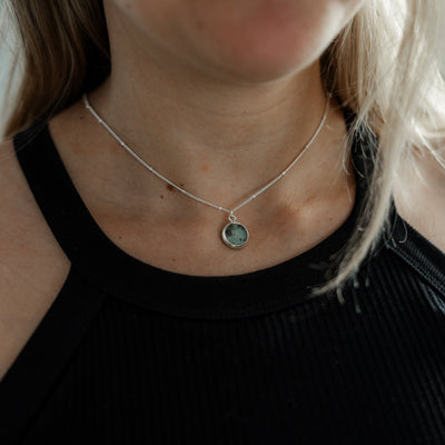 Halskette mit Stein Mint