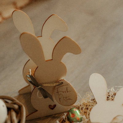 Osternästli aus Holz Hase