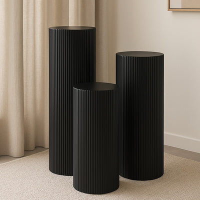 Runde Säulen „Bradley“ – Schwarz, Grössen S & M
