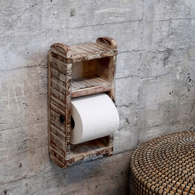Toilettenpapierhalter aus Ziegelform / Backsteinform