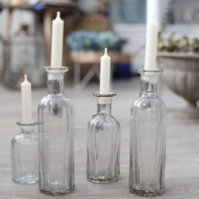 Kerzenständer / Vase aus Glas