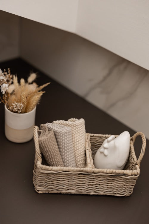 Spüllappen 3er Set stein, grau, beige