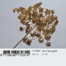 Rosegold Kunstblume Poppy 65 cm