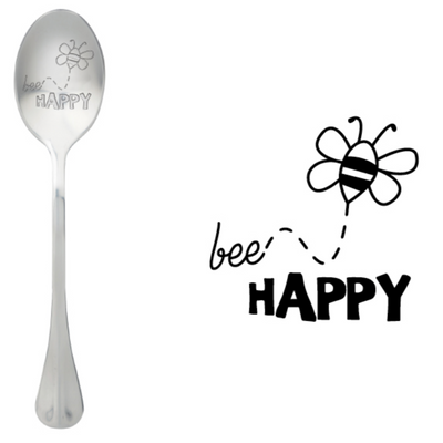 Löffel mit Nachricht - One Message Spoon - Bee happy