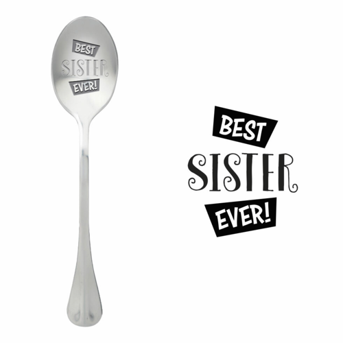 Löffel mit Nachricht - One Message Spoon - Best Sister ever 