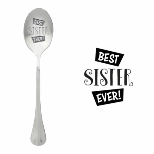 Löffel mit Nachricht - One Message Spoon - Best Sister ever Medium 1 von 2
