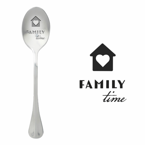 Löffel mit Nachricht - One Message Spoon - Family Time