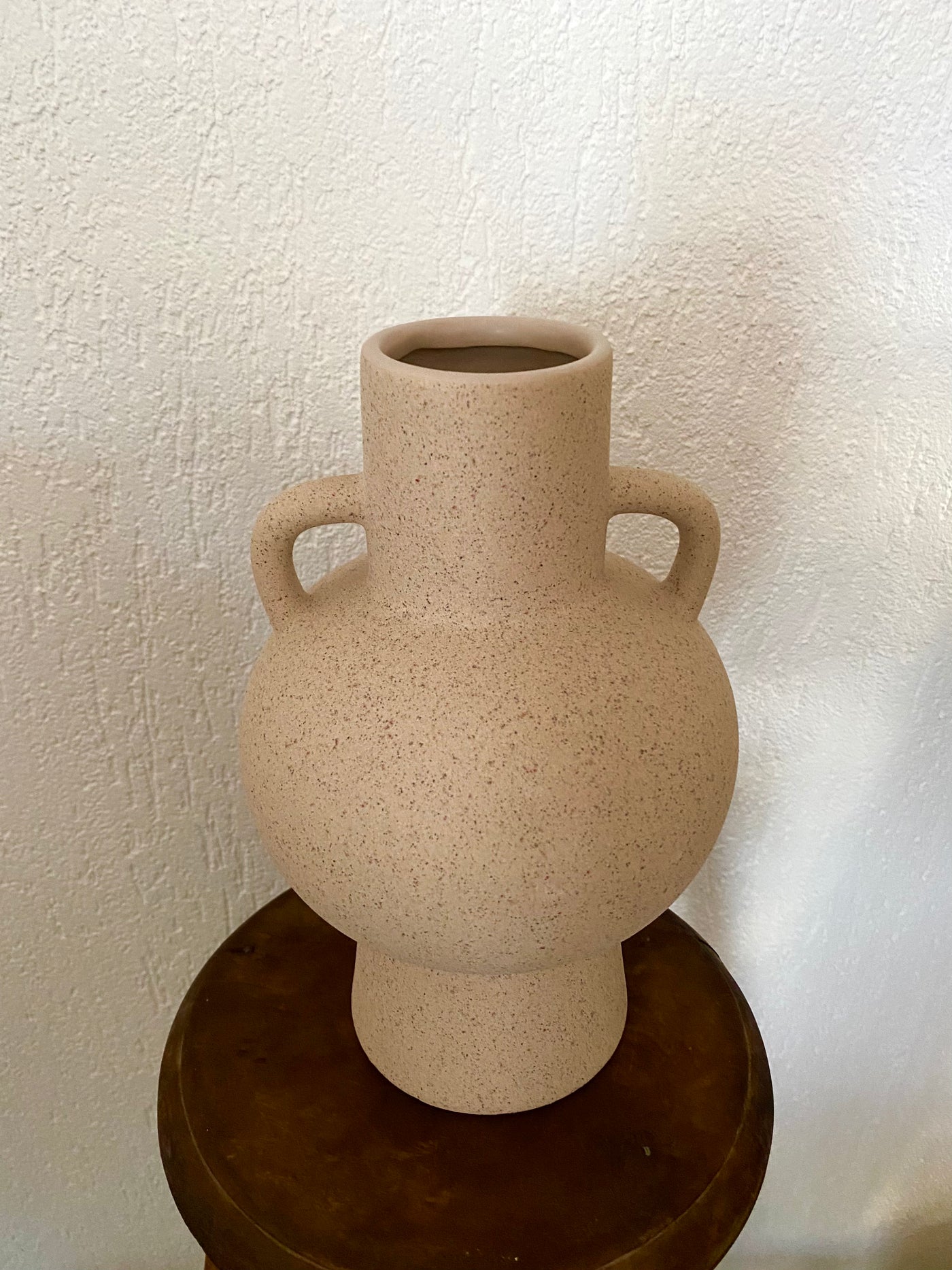 Vase mit Henk - creme