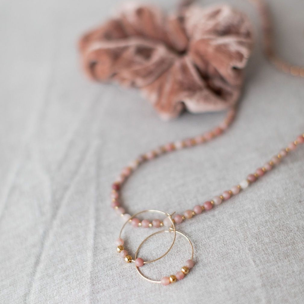 Ohrring gold "Aventurin"