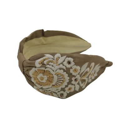 Haarreif Brown Embroderie